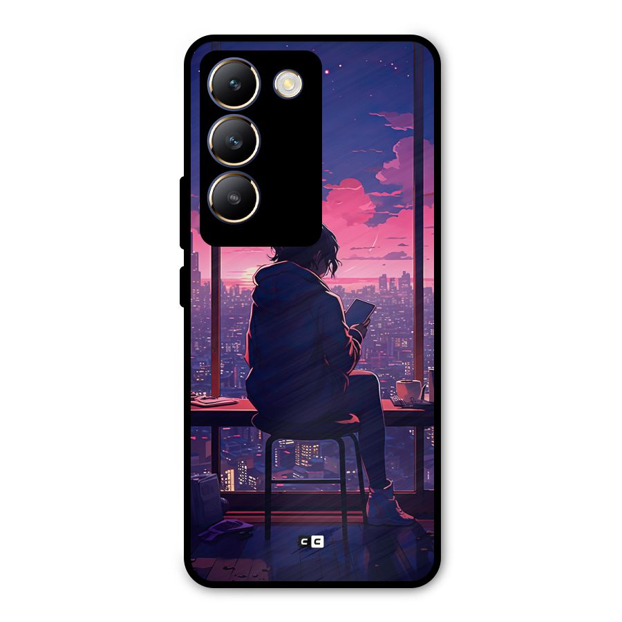 Alone Anime Metal Back Case for Vivo T3 5G