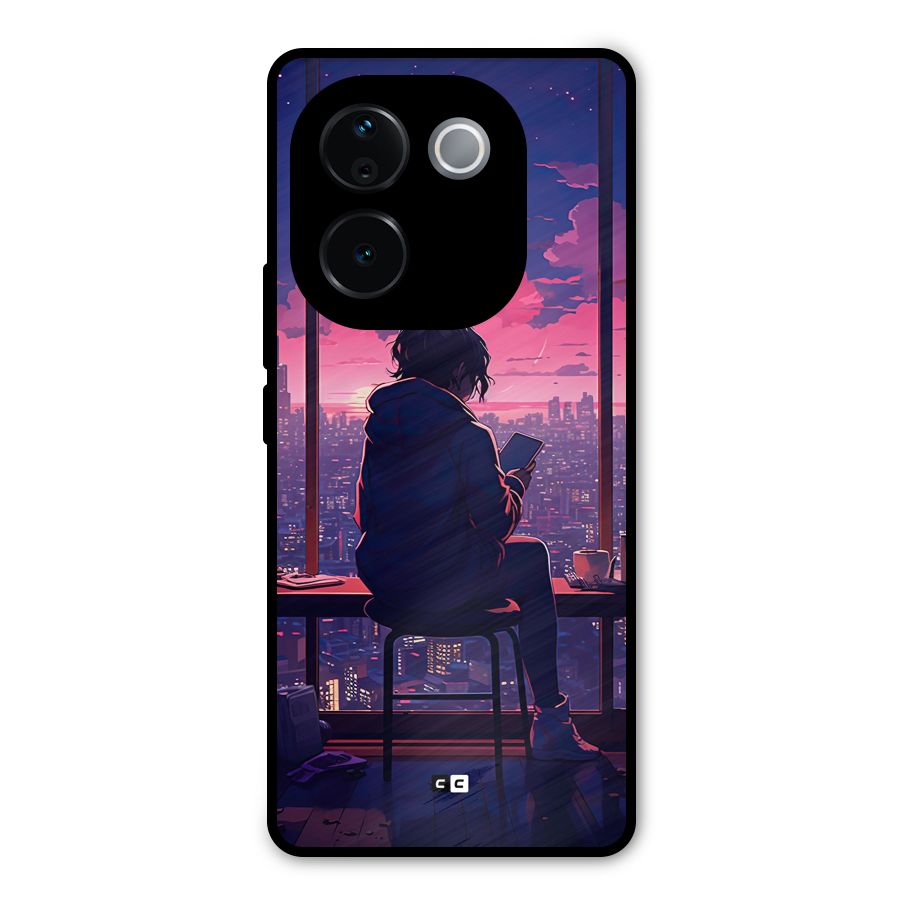 Alone Anime Metal Back Case for Vivo T3 Pro
