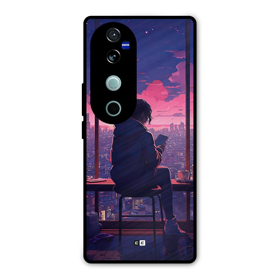 Alone Anime Metal Back Case for Vivo V40 Pro