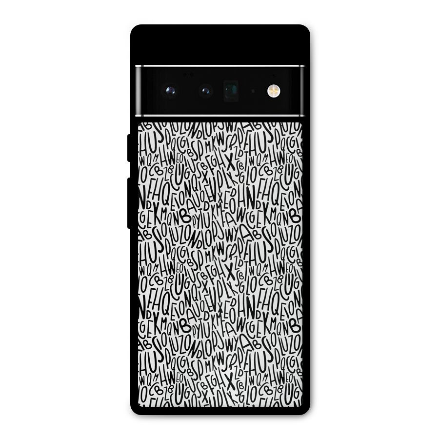 Alphabet Seamless Abstract Metal Back Case for Google Pixel 6 Pro