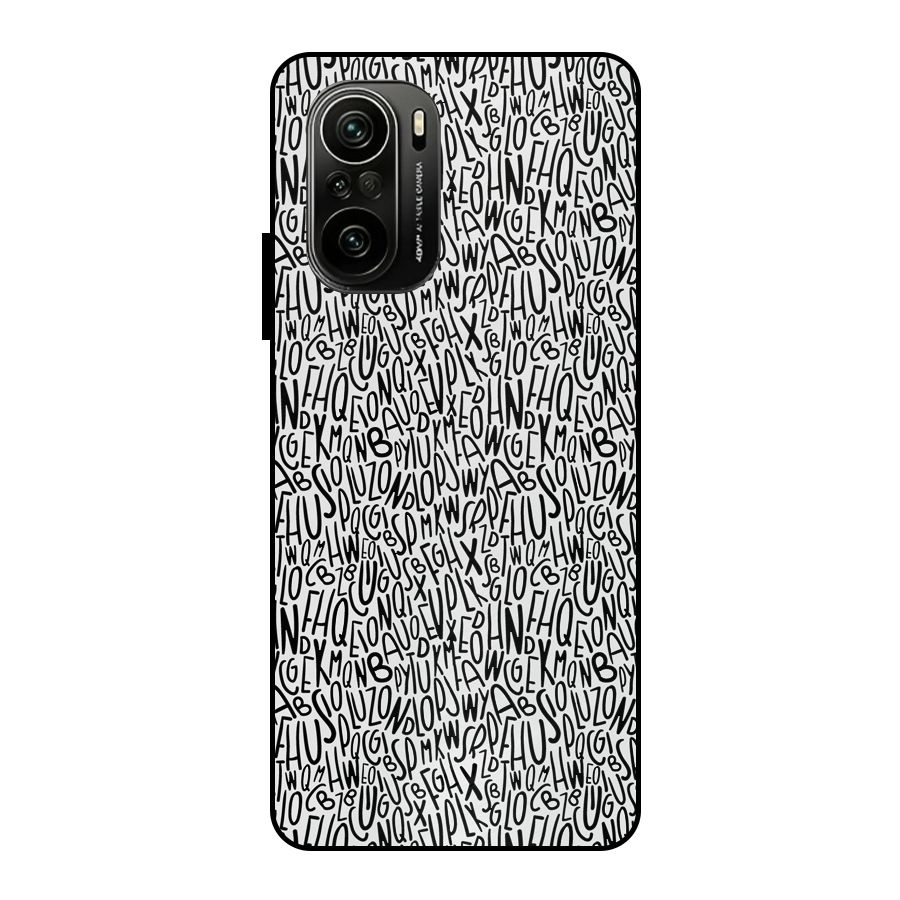 Alphabet Seamless Abstract Metal Back Case for Mi 11x