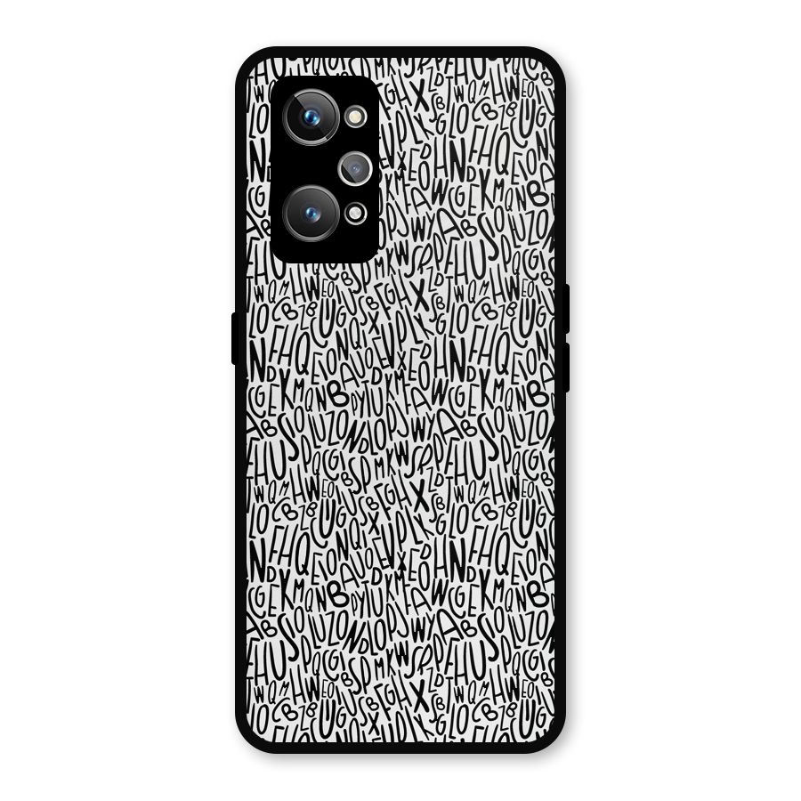 Alphabet Seamless Abstract Metal Back Case for Realme GT Neo2