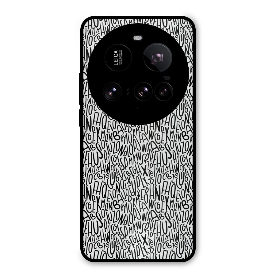 Alphabet Seamless Abstract Metal Back Case for Xiaomi 15 Ultra