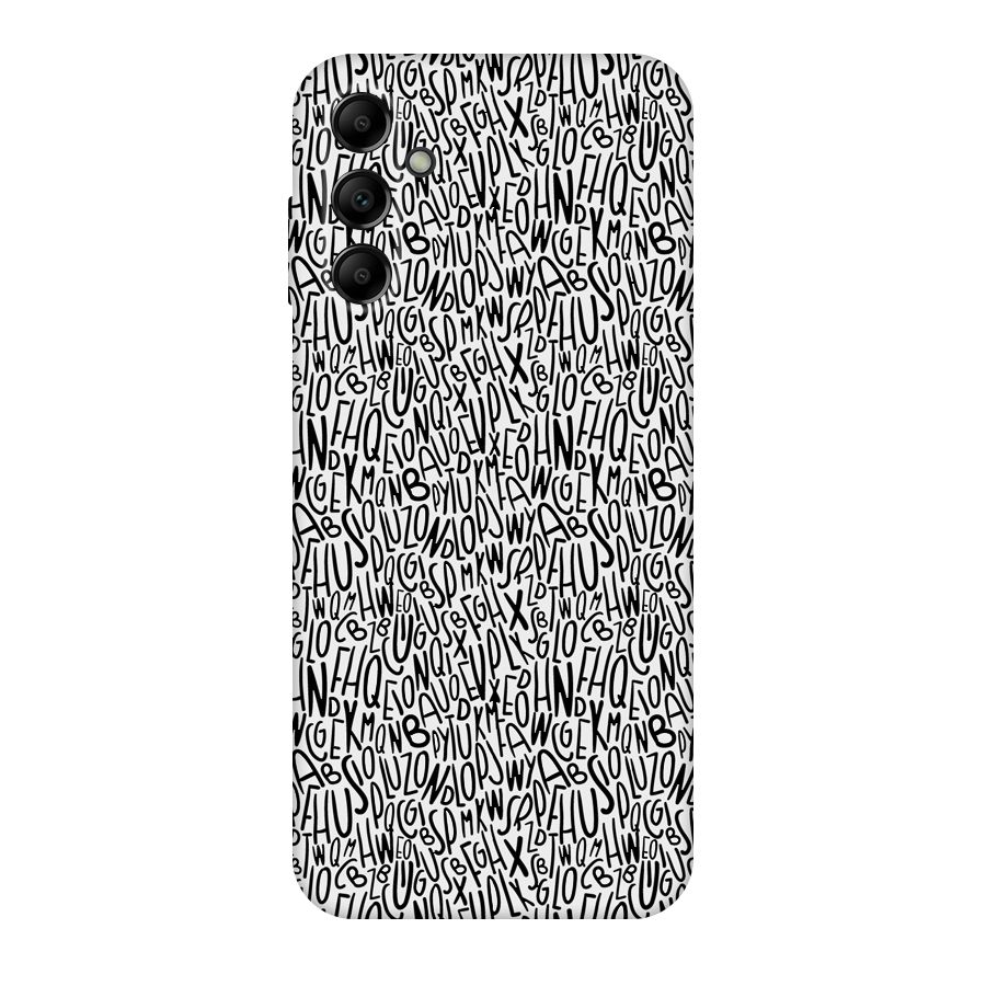 Alphabet Seamless Abstract Original Polycarbonate Back Case for Galaxy A14 5G