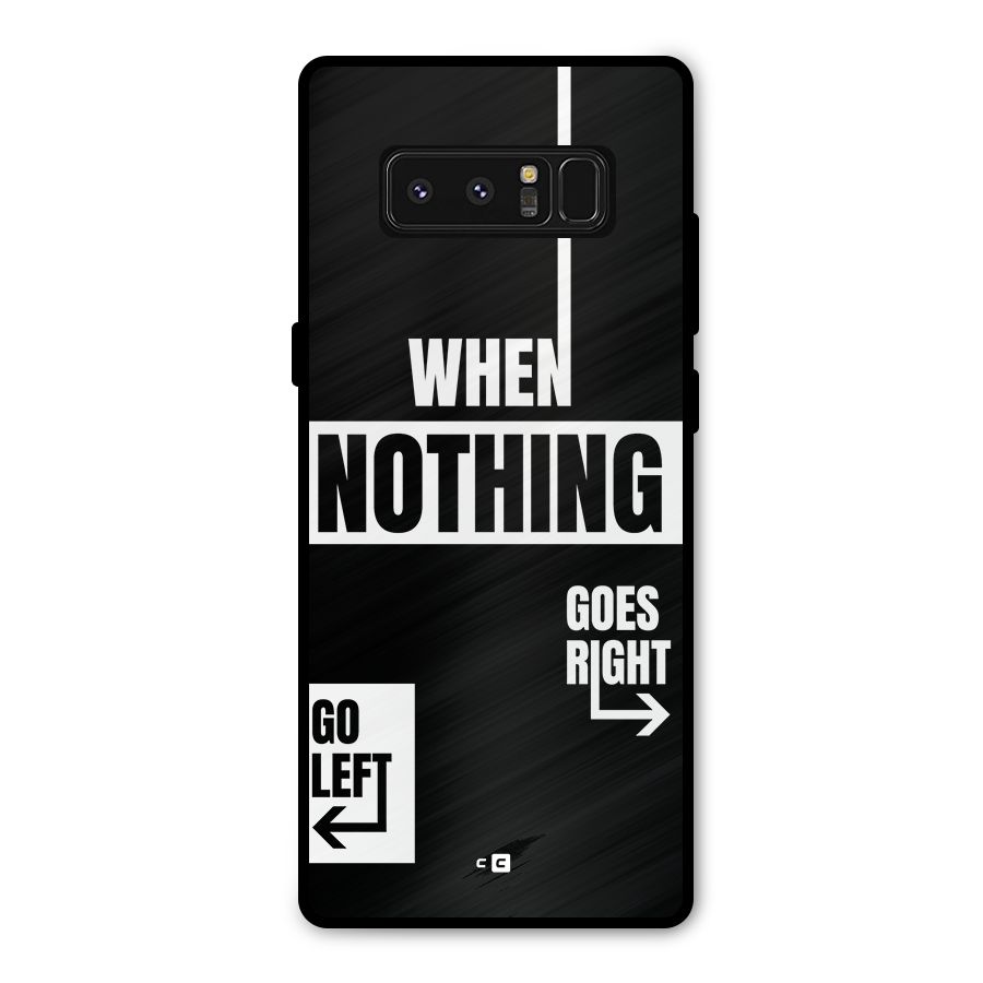 Alternate Plan Metal Back Case for Galaxy Note 8