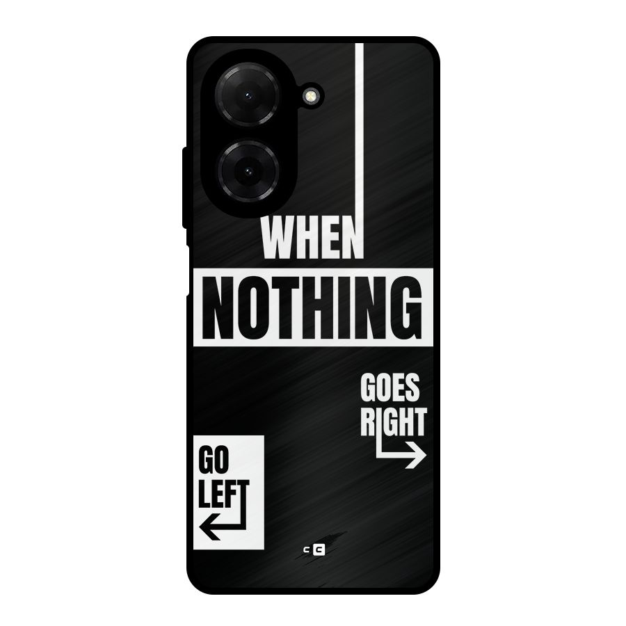 Alternate Plan Metal Back Case for Redmi A5 4G
