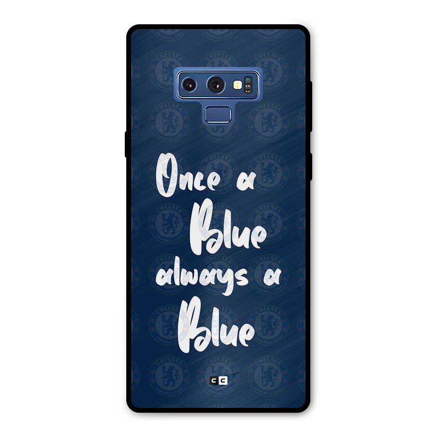 Always A Blue Metal Back Case for Galaxy Note 9