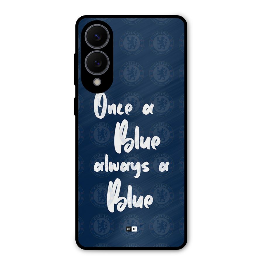 Always A Blue Metal Back Case for Galaxy S25 Edge