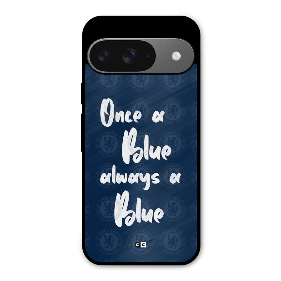 Always A Blue Metal Back Case for Google Pixel 9