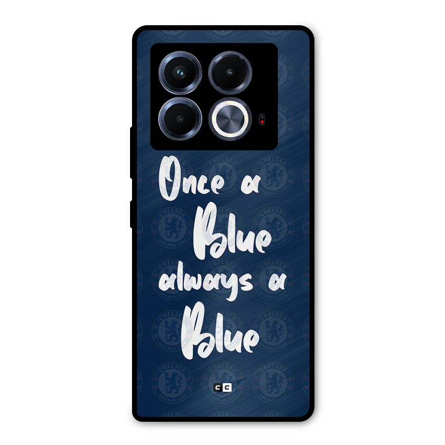 Always A Blue Metal Back Case for Infinix Note 40 5G