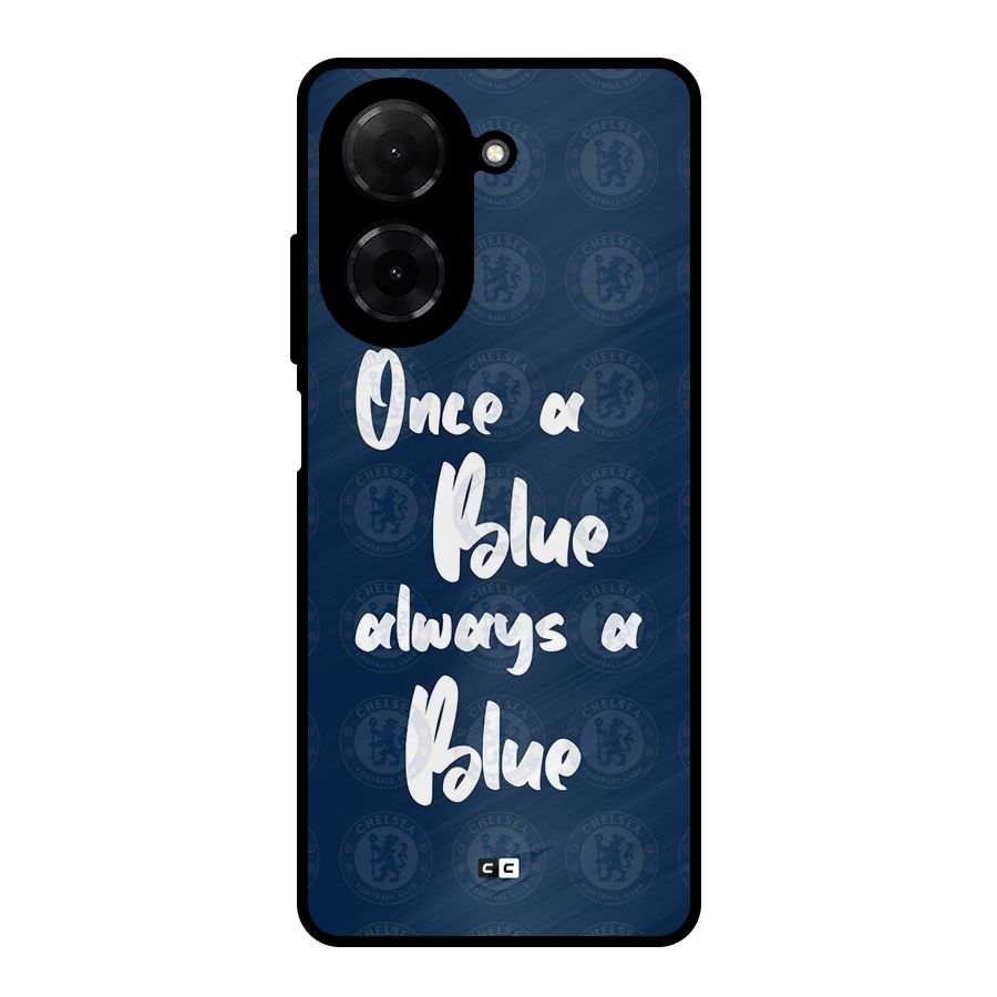Always A Blue Metal Back Case for Redmi A5 4G