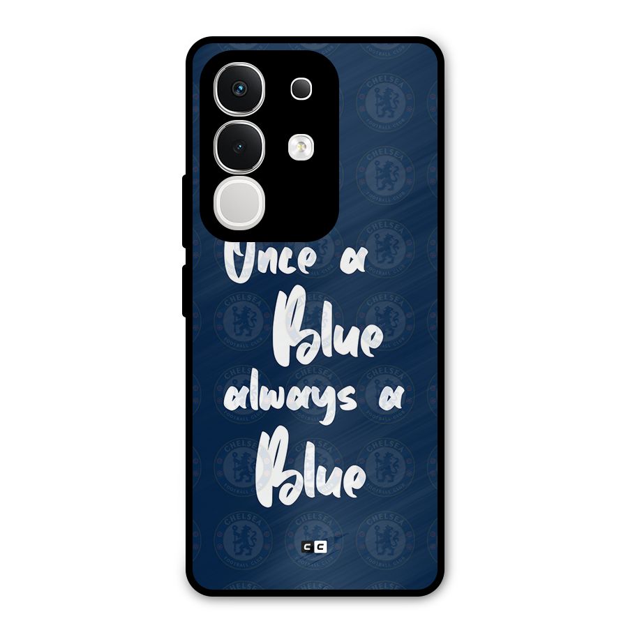 Always A Blue Metal Back Case for Vivo T4x