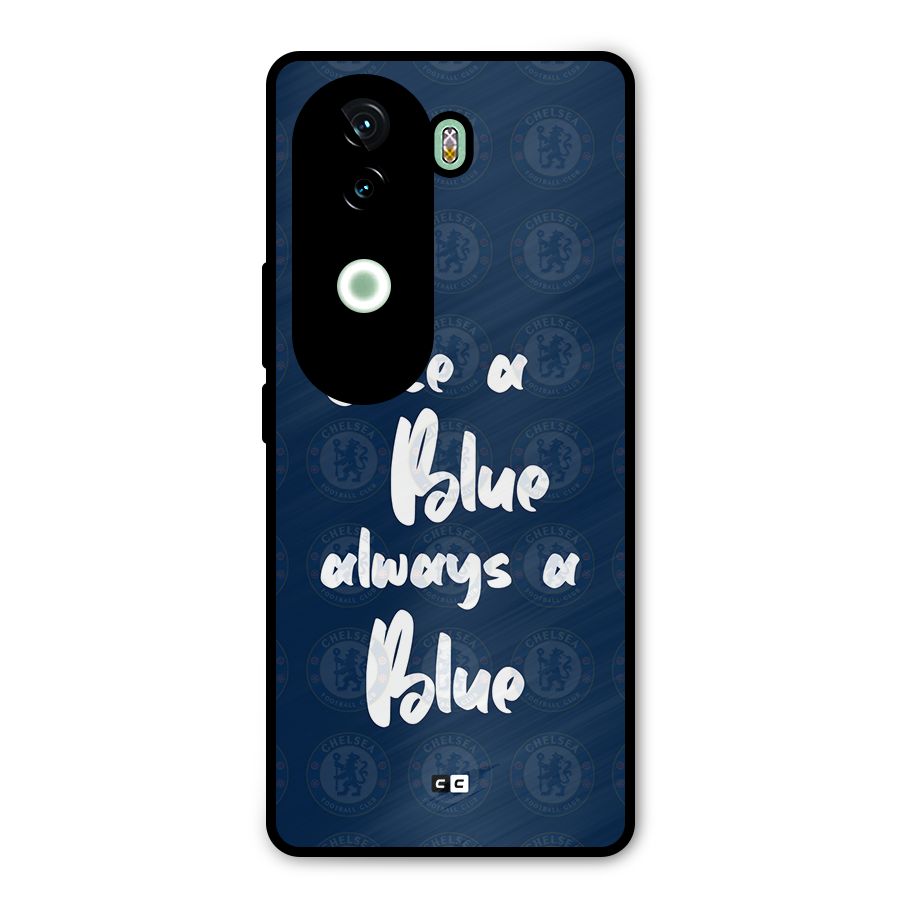 Always A Blue Metal Back Case for Vivo V40e