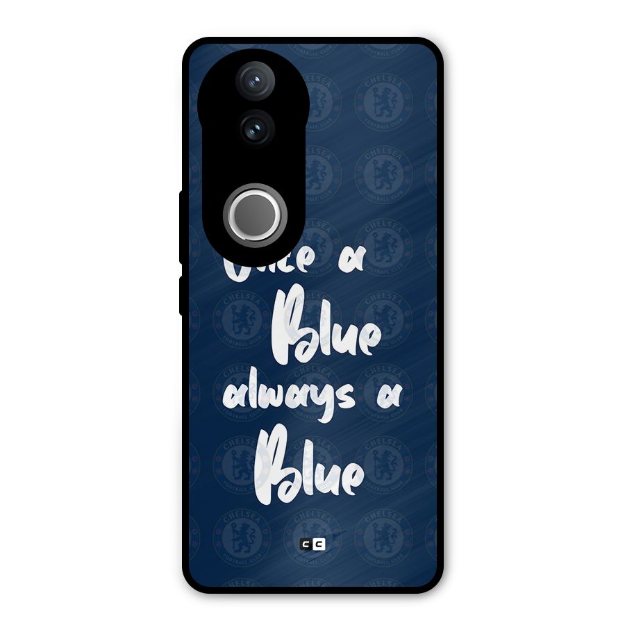 Always A Blue Metal Back Case for Vivo V50e