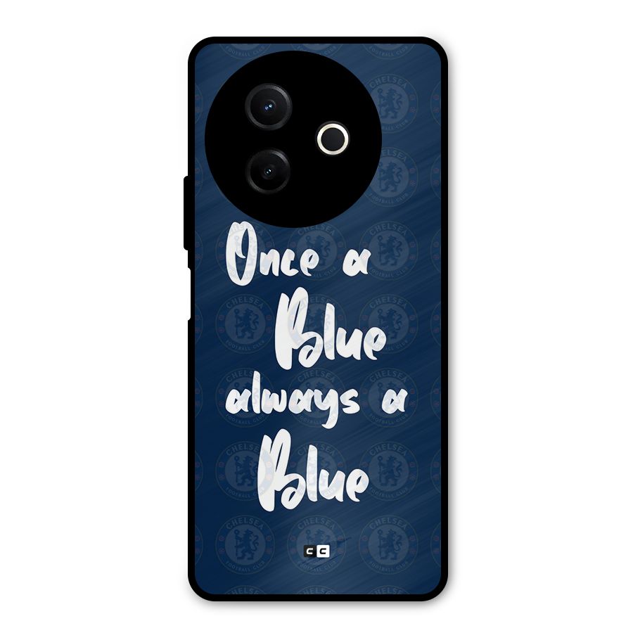 Always A Blue Metal Back Case for Vivo Y39