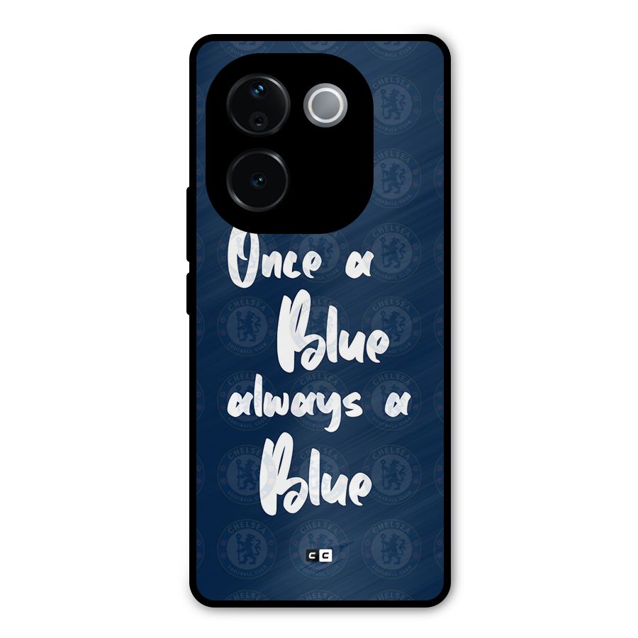 Always A Blue Metal Back Case for iQOO Z9s Pro