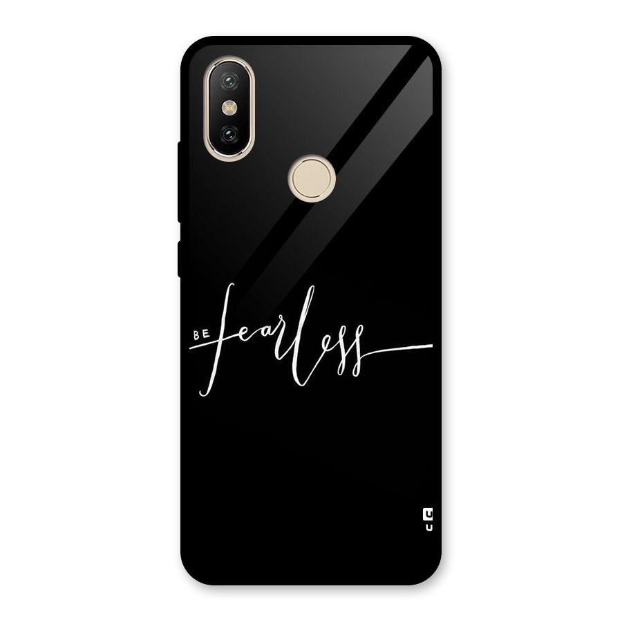 Always Be Fearless Glass Back Case for Redmi A2
