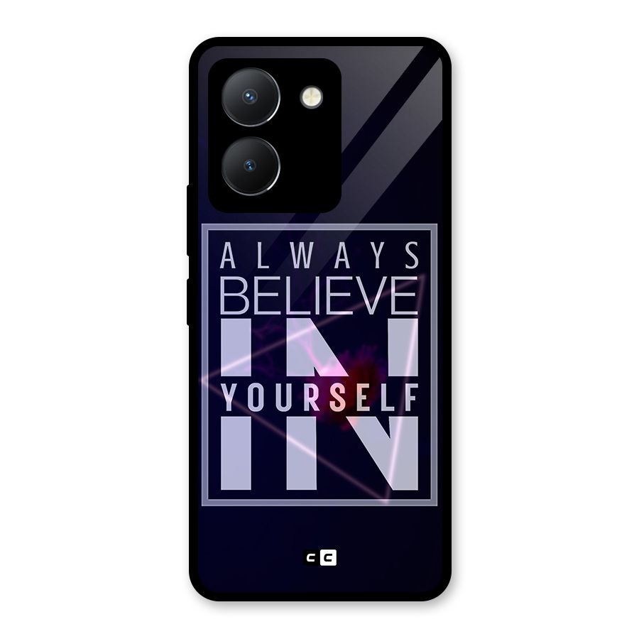 Always Believe in Yourself Glass Back Case for Vivo Y36