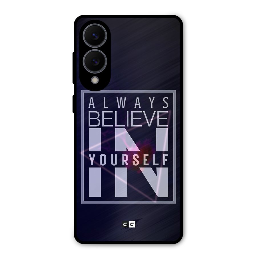 Always Believe in Yourself Metal Back Case for Galaxy S25 Edge