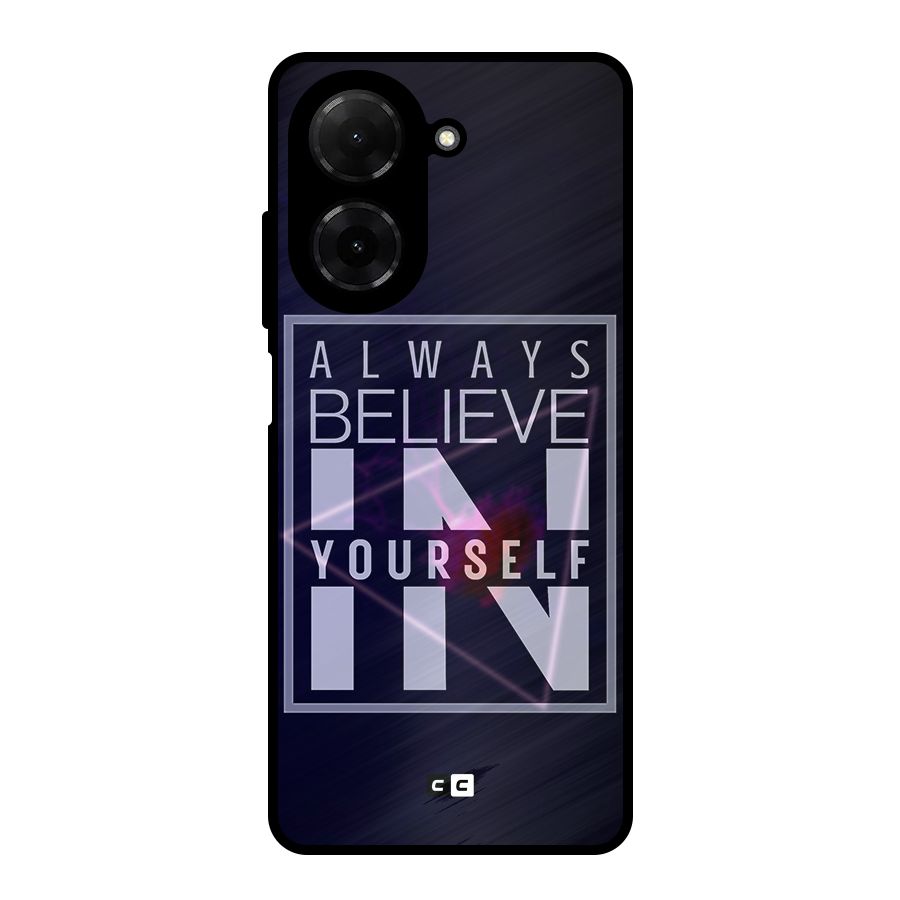 Always Believe in Yourself Metal Back Case for Redmi A5 4G