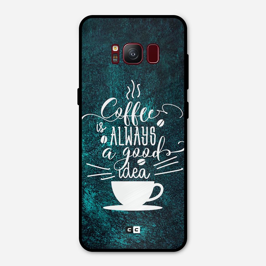 Always Coffee Metal Back Case for Galaxy S8