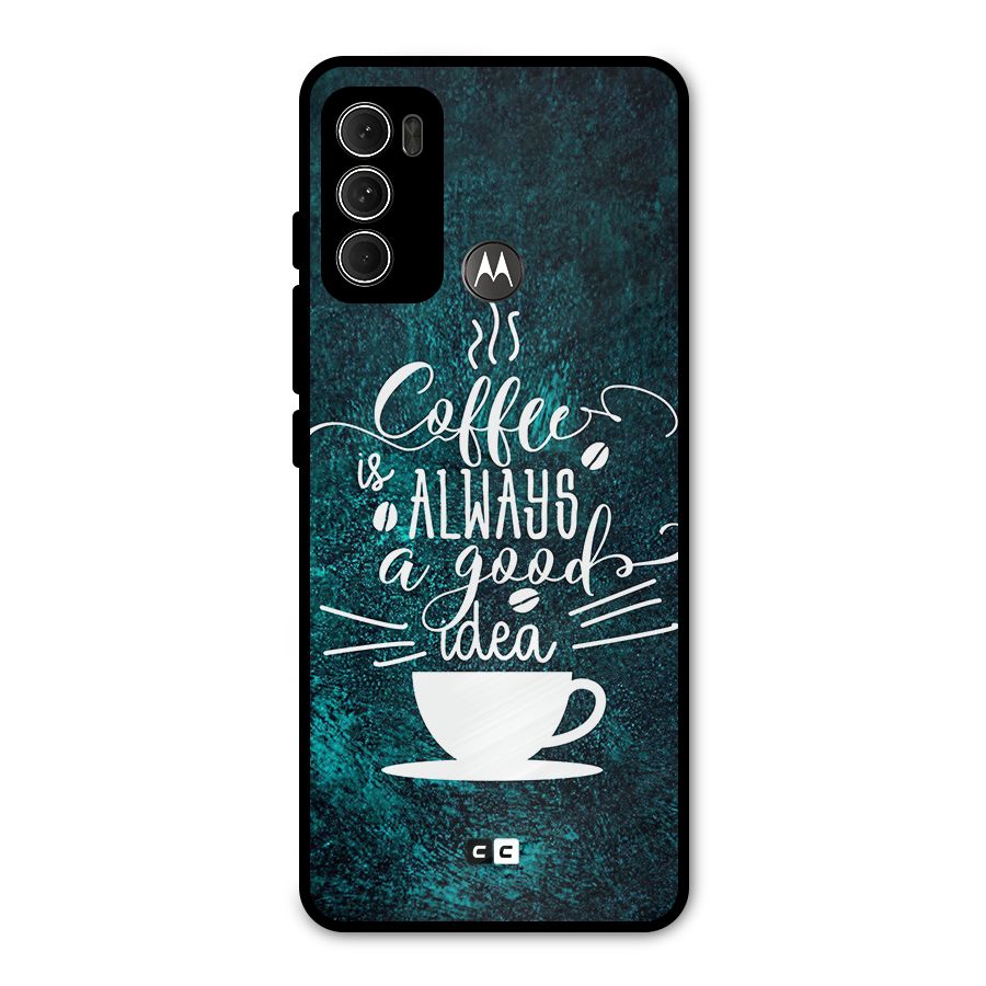 Always Coffee Metal Back Case for Moto G60
