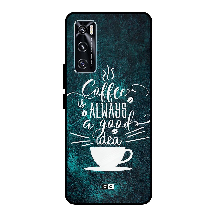 Always Coffee Metal Back Case for Vivo V20 SE