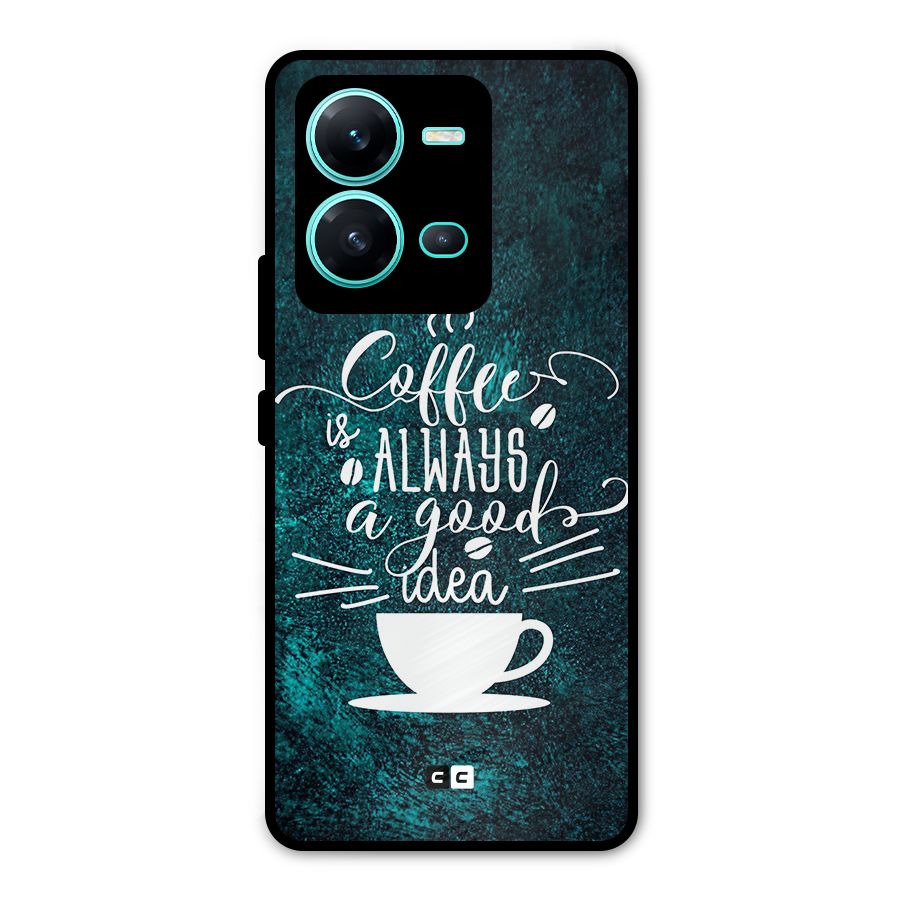 Always Coffee Metal Back Case for Vivo V25