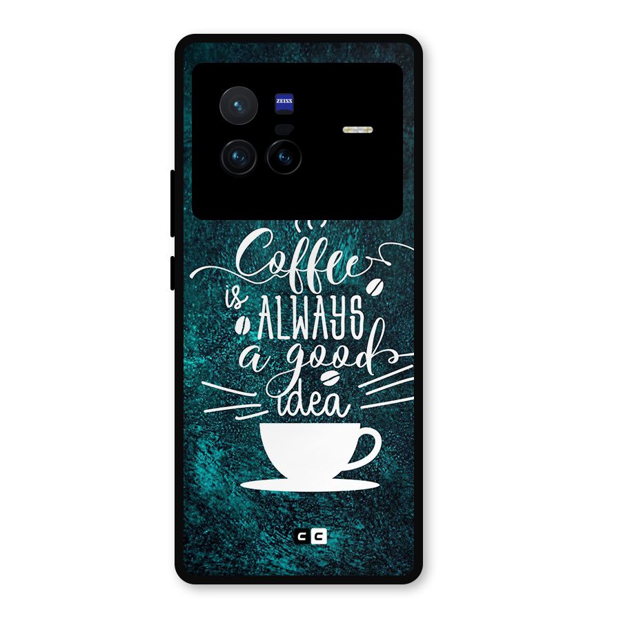 Always Coffee Metal Back Case for Vivo X80