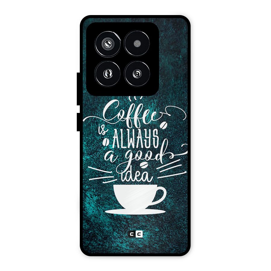 Always Coffee Metal Back Case for Xiaomi 14 Pro