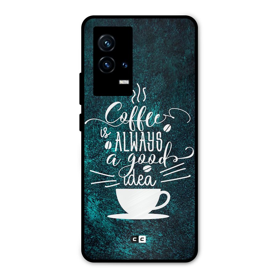 Always Coffee Metal Back Case for iQOO 9 5G