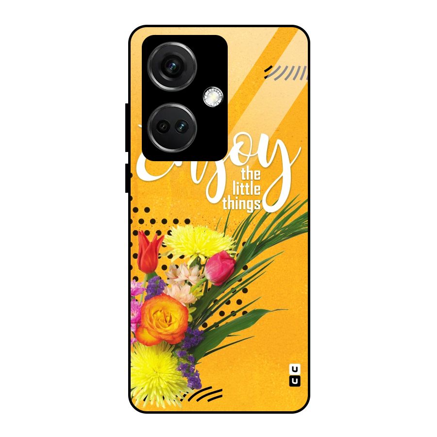 Always Enjoy Little Things Glass Back Case for OnePlus Nord CE 3 5G