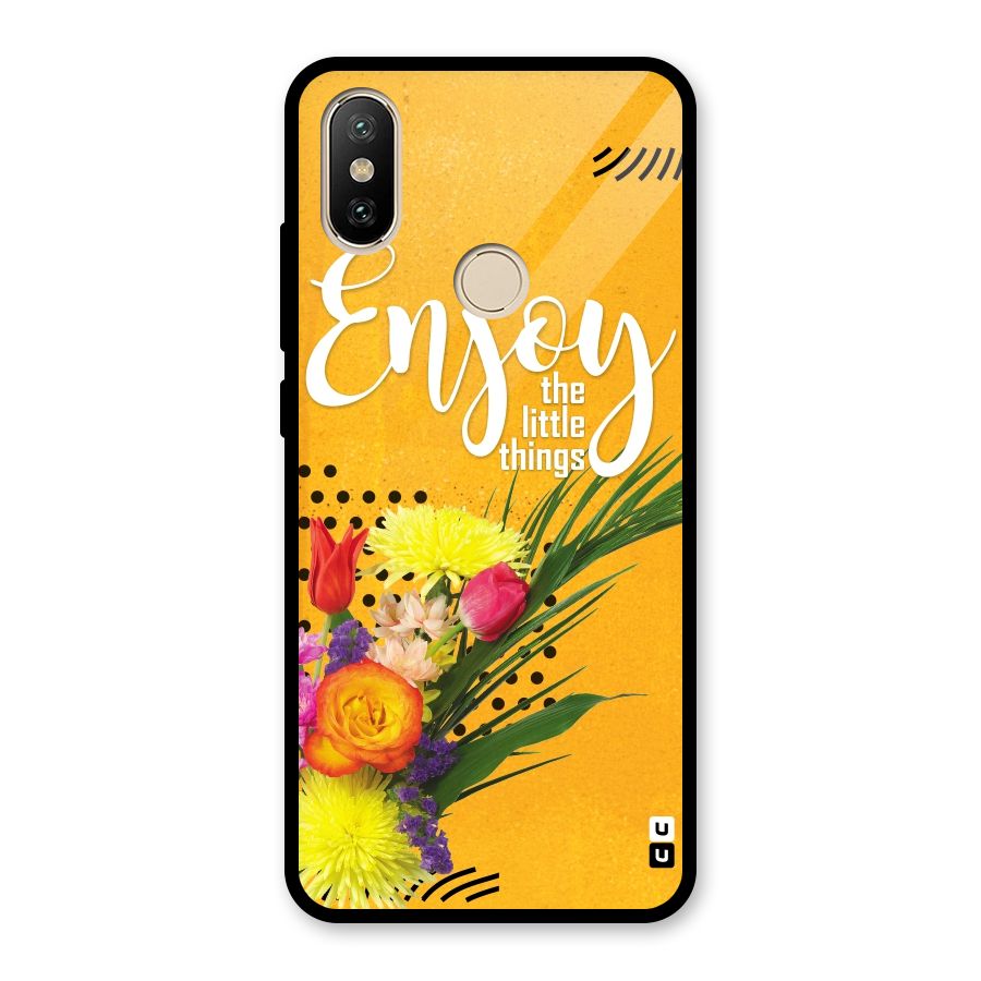 Always Enjoy Little Things Glass Back Case for Redmi A2