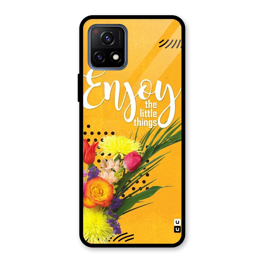Always Enjoy Little Things Glass Back Case for Vivo Y72 5G