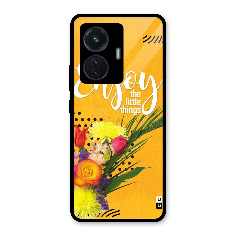 Always Enjoy Little Things Glass Back Case for iQOO Z6 44W