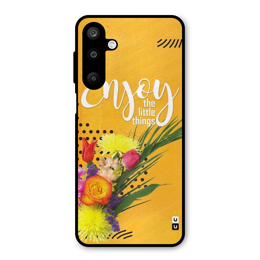 Always Enjoy Little Things Metal Back Case for Galaxy M16