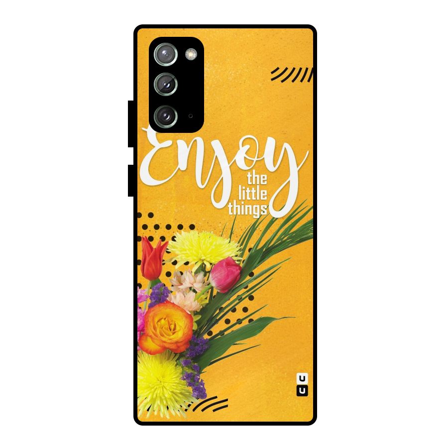 Always Enjoy Little Things Metal Back Case for Galaxy Note 20