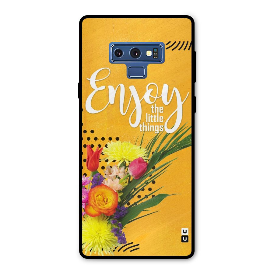 Always Enjoy Little Things Metal Back Case for Galaxy Note 9