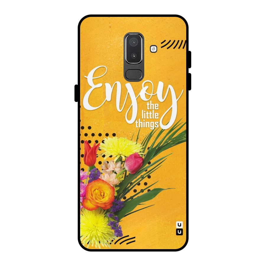 Always Enjoy Little Things Metal Back Case for Galaxy On8 (2018)