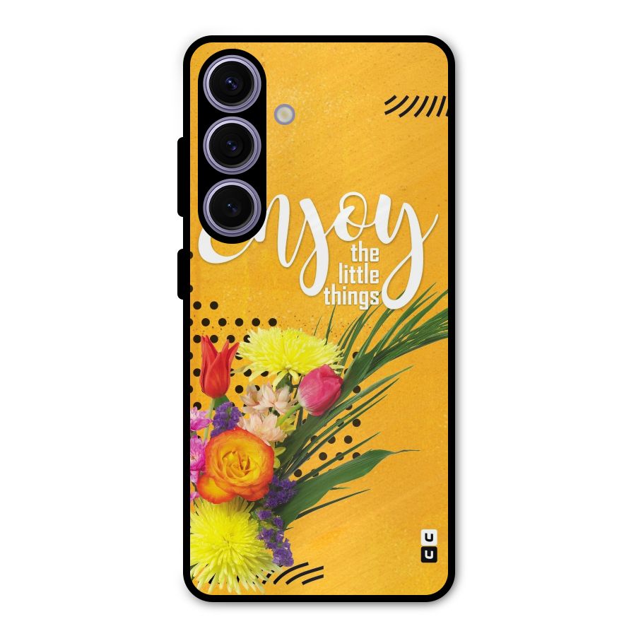 Always Enjoy Little Things Metal Back Case for Galaxy S24
