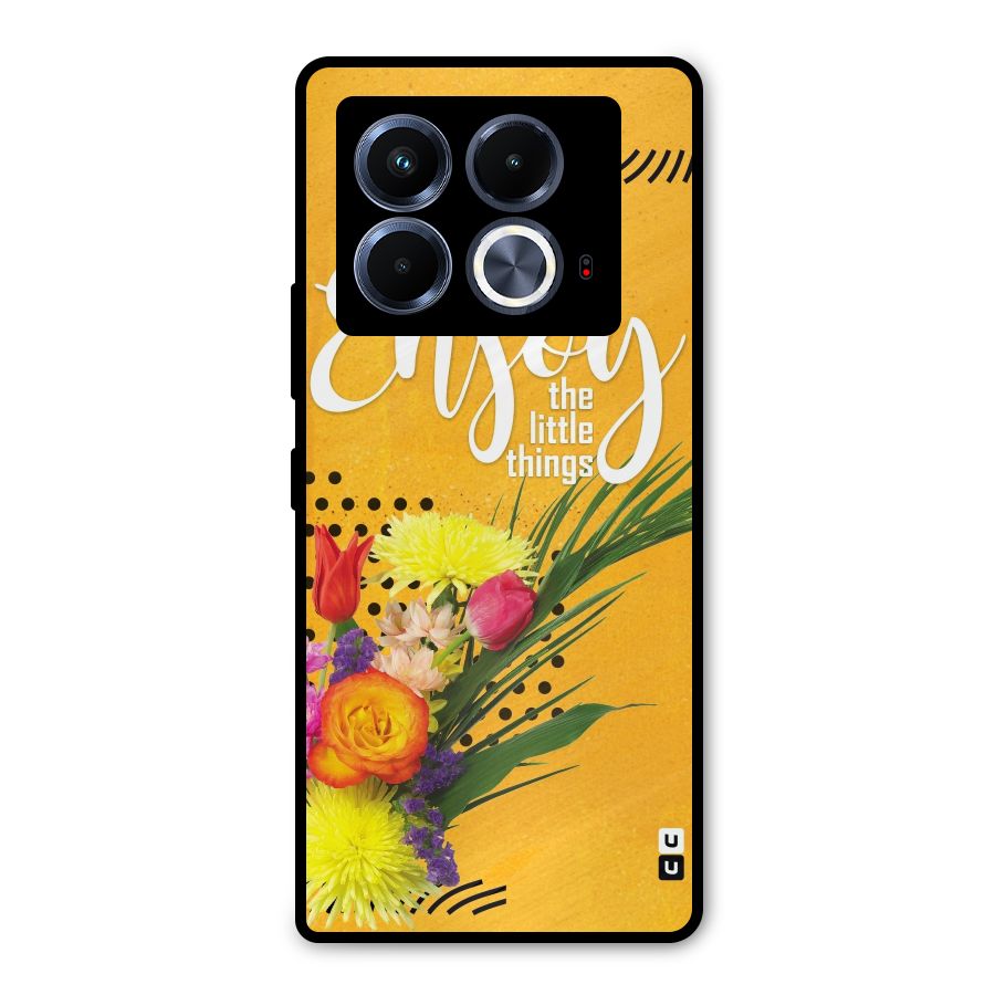 Always Enjoy Little Things Metal Back Case for Infinix Note 40 5G