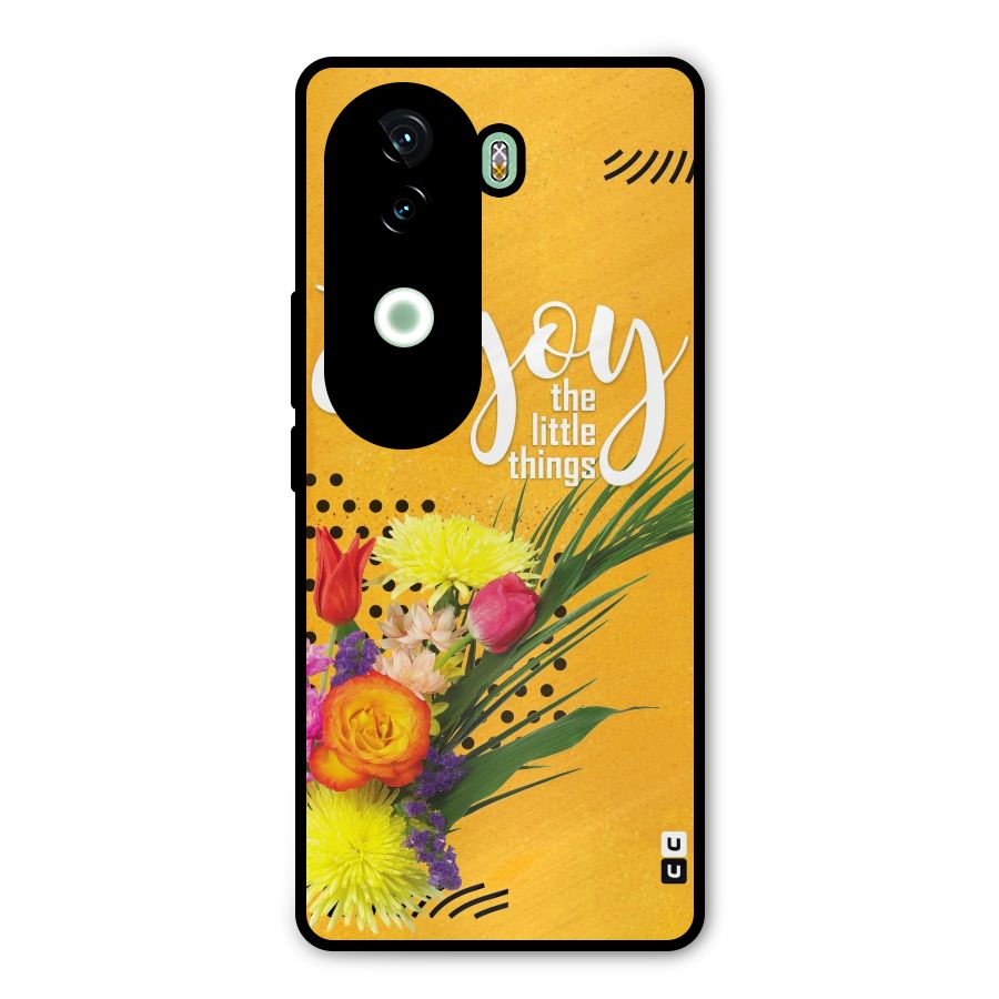 Always Enjoy Little Things Metal Back Case for Vivo V40e