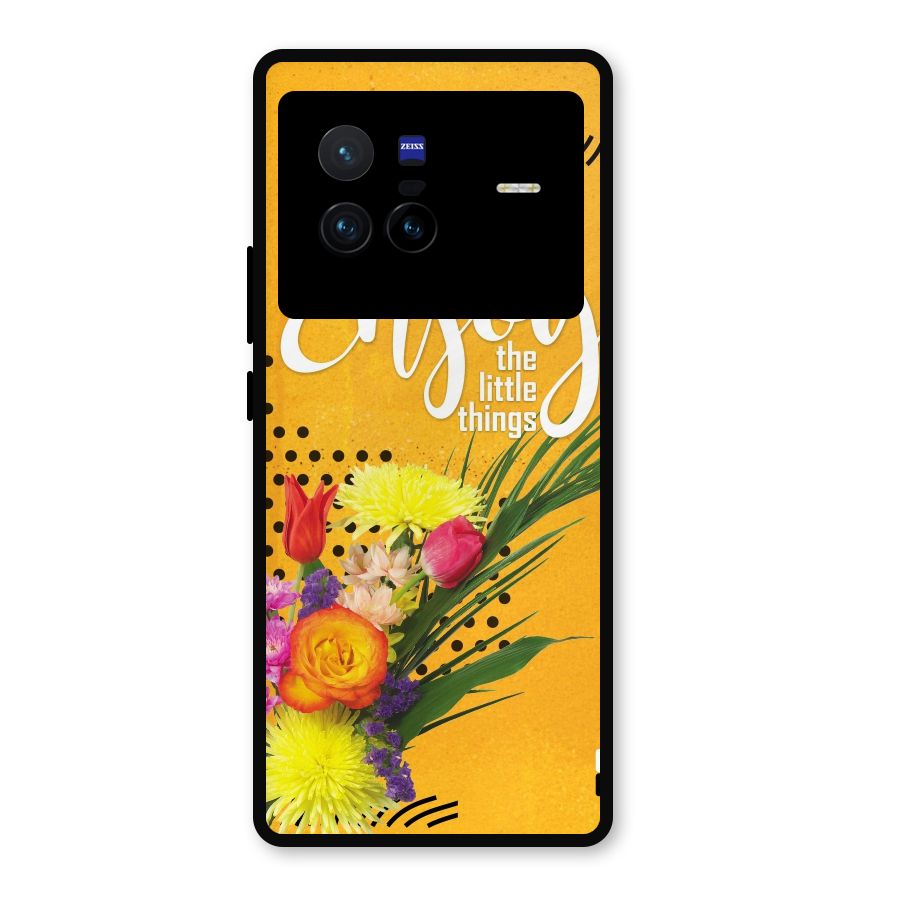 Always Enjoy Little Things Metal Back Case for Vivo X80