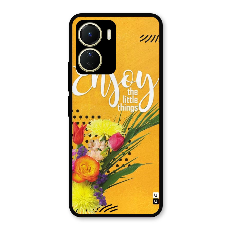 Always Enjoy Little Things Metal Back Case for Vivo Y16