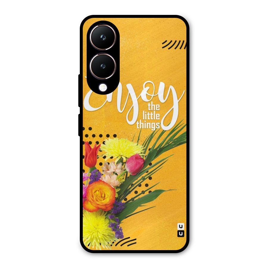 Always Enjoy Little Things Metal Back Case for Vivo Y28
