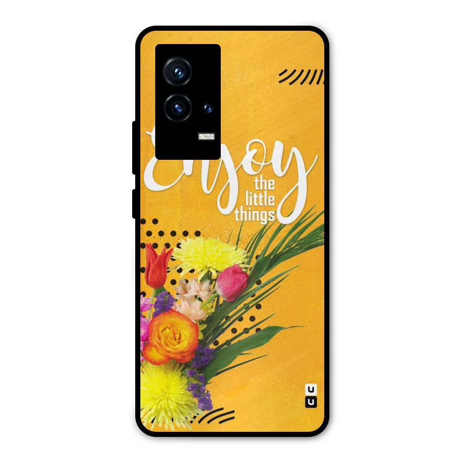 Always Enjoy Little Things Metal Back Case for iQOO 9 5G