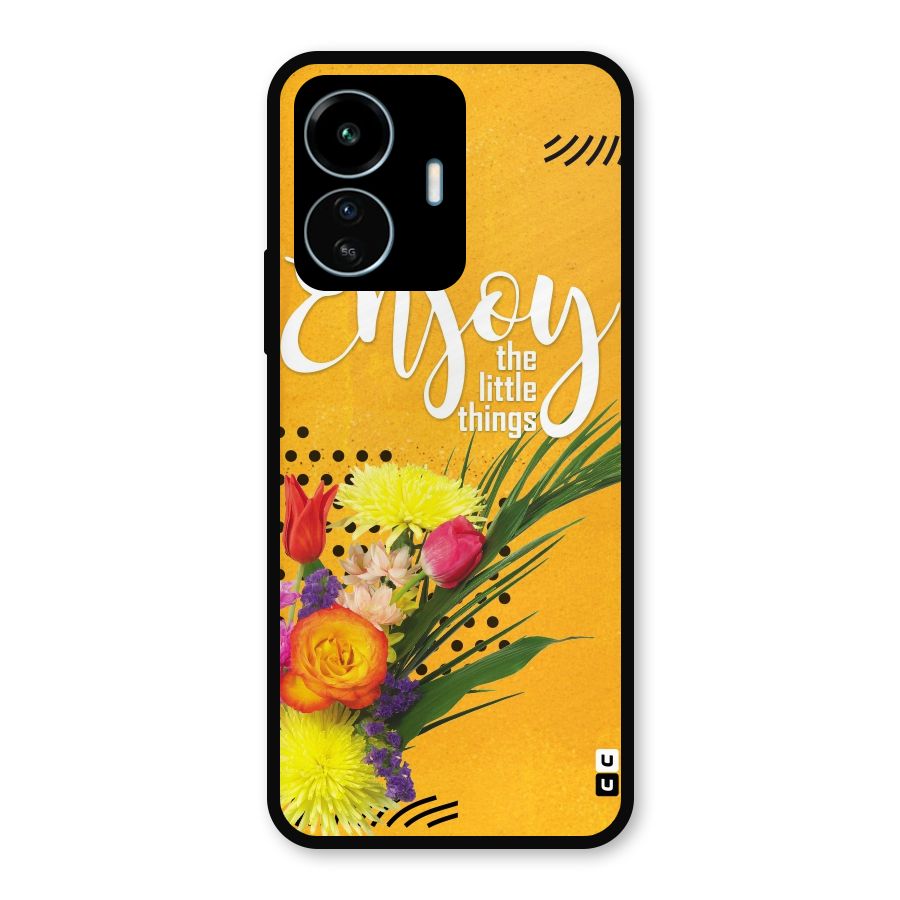 Always Enjoy Little Things Metal Back Case for vivo iQOO Z6 Lite 5G