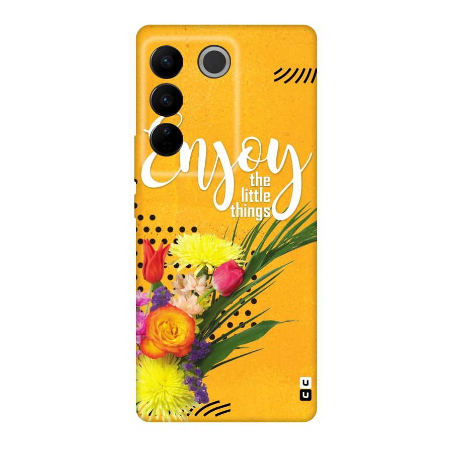 Always Enjoy Little Things Original Polycarbonate Back Case for Vivo V27