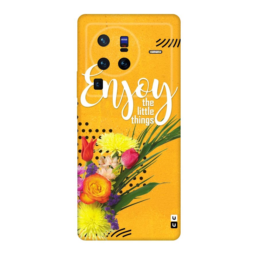 Always Enjoy Little Things Original Polycarbonate Back Case for Vivo X80