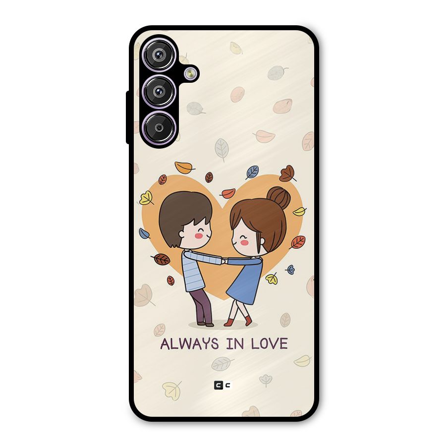 Always In Love Metal Back Case for Galaxy M15